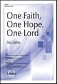 One Faith, One Hope, One Lord SATB choral sheet music cover